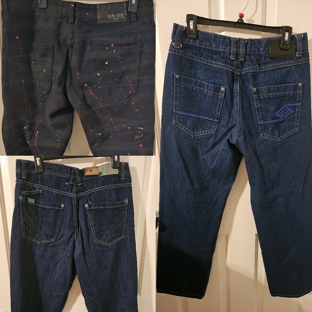 GS-115 Enyce Akademiks Vintage Vtg Baggy Streatwear Jeans Bundle Size 36